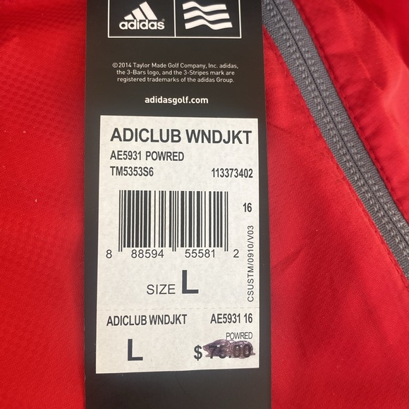 NWT Adidas Club Wind Jacket L - Picture 7 of 10